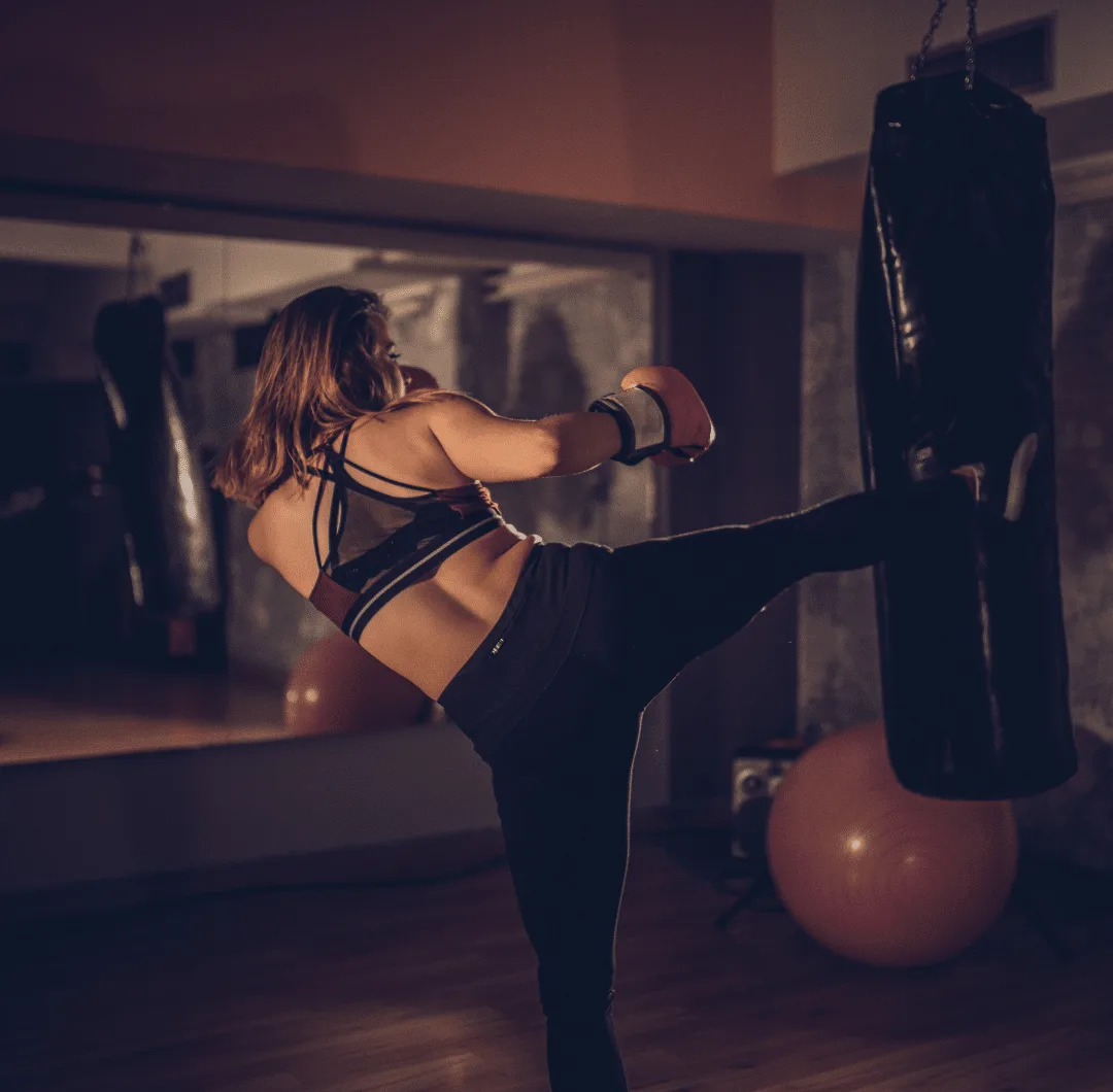 Kickboksen vrouw