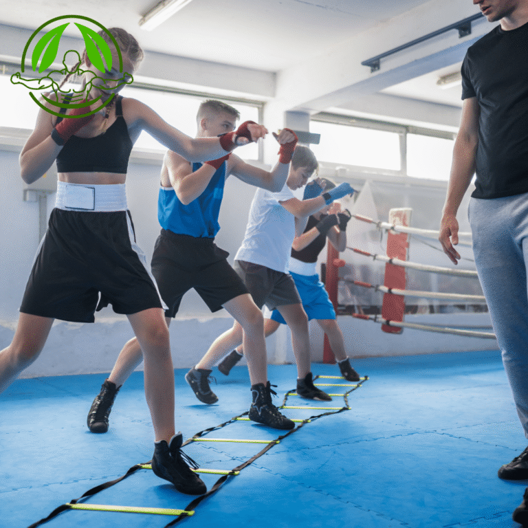 Cardio kickboksen voeten werk