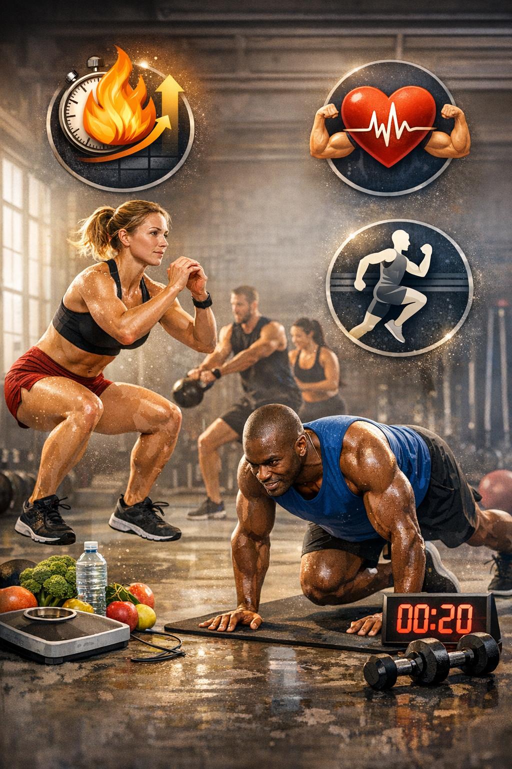 Tabata is in de afgelopen jaren uitgegroeid tot één van de populairste trainingsvormen voor mensen die in korte tijd veel resultaat willen voelen. Niet alleen omdat je er flink van gaat zweten, maar vooral omdat het systeem slim in elkaar zit: je traint op hoge intensiteit, neemt ultrakorte pauzes en herhaalt dat in blokken. Daardoor prikkel je meerdere energiesystemen tegelijk en kun je in relatief weinig minuten zowel je conditie als je fitheid merkbaar verbeteren. Maar waarom is Tabata zo goed voor je? Dat antwoord zit niet in één magische eigenschap, maar in een stapeling van voordelen voor hart, longen, spieren, metabolisme en zelfs je mentale focus. Bij klassieke Tabata doe je 8 rondes van 20 seconden “aan” en 10 seconden “uit”. In vier minuten kan dat al behoorlijk pittig zijn, zeker als je oefeningen kiest die grote spiergroepen aanspreken. Veel mensen doen Tabata met burpees, squats, mountain climbers, kettlebell swings, sprintjes op de fiets of roei-ergometer, maar ook met bokstechnieken of combinaties. Het principe blijft gelijk: kort, intens, meetbaar en overzichtelijk. En juist die eenvoud maakt het zo toegankelijk. Je hoeft geen ingewikkelde apparatuur te hebben, geen lange planning te maken en je kunt het makkelijk inpassen in een druk leven. Toch is het belangrijk om Tabata niet te zien als “altijd maximaal gaan”. De methode werkt goed wanneer de intensiteit hoog is, maar dat vraagt om een basis van techniek en belastbaarheid. Als je nog weinig sportervaring hebt, is het slim om eerst te bouwen aan fundamenten zoals houding, rompspanning en bewegingscontrole. Een duidelijk en haalbaar begin kan bijvoorbeeld met een finesschema voor beginners, zodat je lichaam gewend raakt aan regelmaat en je blessurerisico laag blijft. Daarna kun je Tabata inzetten als krachtige “booster” in je week. De fysiologische redenen: conditie, vetverbranding en een efficiënter lichaam Één van de grootste voordelen van Tabata is de combinatie van cardiovasculaire prikkels en spieruithoudingsvermogen in één training. Door de korte rustmomenten blijft je hartslag hoog, ook al duren de inspanningsblokken maar 20 seconden. Je lichaam schakelt snel tussen aanzetten en herstellen, waardoor je cardiovasculaire systeem hard moet werken. Dat kan bijdragen aan een betere VO2max (je maximale zuurstofopname), wat in gewone taal betekent: je kunt langere tijd intensiever bewegen zonder “leeg” te lopen. Wat Tabata daarnaast bijzonder maakt, is dat het zowel aerobe als anaerobe systemen aanspreekt. In de eerste seconden van een sprint of een explosieve oefening leun je vooral op anaerobe energie (snelle energie zonder zuurstof). Omdat je weinig rust krijgt, moet je lichaam vervolgens ook leren om snel te herstellen en zuurstof efficiënter te gebruiken. Die combinatie maakt Tabata voor veel mensen zo effectief voor algehele conditie, ook wanneer je niet uren per week kunt trainen. Dan de vraag die vaak opkomt: helpt Tabata bij vetverlies? Tabata is geen “vetverbrandingsknop”, maar het kan zeker bijdragen. Het werkt op twee manieren. Ten eerste verbruik je tijdens de training relatief veel energie per minuut. Ten tweede kan er een naverbrandingseffect optreden (EPOC): na een intensieve prikkel blijft je lichaam nog een tijd extra zuurstof gebruiken om te herstellen. Dat herstel kost energie. Hoe groot dat effect is verschilt per persoon, intensiteit, trainingsstatus en totale belasting, maar in de praktijk merken veel sporters dat Tabata een stevig “afterburn”-gevoel geeft en helpt om in een calorietekort makkelijker te blijven. Belangrijk detail: Tabata is vooral effectief als je de intensiteit kunt halen zónder dat je techniek instort. Slechte uitvoering maakt een training wel zwaarder, maar niet per se beter. Een gecontroleerde squat met een hoog tempo is waardevoller dan een halve squat met een kromme rug. Daarom is het slim om eerst bewegingen te kiezen die je goed beheerst en pas later te variëren met complexere oefeningen. Ook je metabolische gezondheid kan profiteren. Door herhaald intensief werk worden je spieren geprikkeld om beter glucose op te nemen en efficiënter om te gaan met brandstoffen. Veel mensen ervaren dat ze zich na consistent trainen energieker voelen door de dag heen. Tabata kan bovendien helpen om je algemene werkcapaciteit te verhogen: traplopen gaat makkelijker, je herstelt sneller van inspanningen en je voelt je “lichter” in beweging. Tot slot heeft Tabata een praktisch voordeel: het is schaalbaar. Je kunt dezelfde structuur gebruiken met verschillende intensiteitsniveaus. Beginners kunnen 20/10 aanhouden met low-impact varianten (bijvoorbeeld squats naar een box, step-ups, gecontroleerde punches), terwijl gevorderden kiezen voor explosieve varianten. Zo blijft de methode bruikbaar in elke fase, zolang je eerlijk blijft over je eigen niveau. Spieren, kracht en lichaamscompositie: meer dan alleen “cardio” Tabata wordt vaak in één adem genoemd met cardio, maar afhankelijk van je oefenkeuze kan het ook een sterke prikkel zijn voor spieren. Vooral wanneer je kiest voor bewegingen met weerstand (kettlebells, dumbbells, weerstandsbanden, sled pushes, of zelfs tempo-variaties met lichaamsgewicht) krijgen je benen, billen, core, rug en schouders flink wat werk. Het gaat dan minder over maximale kracht (zoals bij zware sets van 3–5 herhalingen), en meer over krachtuithoudingsvermogen en spierconditie: je spieren leren herhaald kracht leveren, zelfs wanneer je al vermoeid bent. Dat heeft duidelijke voordelen voor je lichaamscompositie. Als je geregeld Tabata doet naast een basis van krachttraining, kun je tegelijk werken aan conditie én een strakker, atletischer lichaam. Zonder krachtbasis kan Tabata nog steeds helpen om spieren te behouden tijdens vetverlies, maar verwacht geen “bodybuilder”-groei puur van 4 minuten intervals. Zie Tabata liever als een versneller: het maakt je fit, het verhoogt je trainingsvolume in korte tijd en het helpt je om net wat meer arbeid te leveren per week. Voor mensen die spiermassa willen opbouwen is de combinatie vaak ideaal: twee à drie keer per week gerichte krachttraining, aangevuld met één of twee korte Tabata-blokken. Wie net begint met spieropbouw kan veel halen uit een duidelijke aanpak zoals spiermassa opbouwen als beginner en Tabata later toevoegen zodra herstel en techniek op orde zijn. Zo voorkom je dat je “alles tegelijk” doet en daardoor structureel te weinig herstelt. Wat Tabata ook goed maakt voor je lichaam, is dat het je core en stabiliteit vaak onbewust traint. Denk aan mountain climbers, plank-variaties, thrusters of burpees: je romp moet constant spanning leveren om je beweging efficiënt te houden. Die rompspanning vertaalt zich naar betere houding, betere sportprestaties en minder “instort”-momenten tijdens dagelijkse bewegingen. Let wel op: omdat Tabata intens is, is herstel een echte factor. Veel mensen onderschatten hoe belastend herhaald maximale inspanning kan zijn voor pezen, gewrichten en het zenuwstelsel. Als je vaak pijn krijgt in knieën of onderrug, ligt dat meestal niet aan Tabata “op zich”, maar aan (1) te snelle progressie, (2) verkeerde oefenkeuze, of (3) onvoldoende techniek. Een slimme manier om te starten is met low-impact Tabata: bijvoorbeeld 20 seconden stevig doorstappen op een verhoging, 10 seconden rust, en dat 8 rondes. Dat kan al genoeg zijn om je hartslag flink op te jagen, zonder sprongen en harde landingen. Een andere tip: wissel bewegingen af op basis van spiergroepen. Als je bijvoorbeeld Tabata doet met alleen burpees, blijft de belasting op schouders en polsen stapelen. Kies je daarentegen voor een blok “benen” (squats of lunges) en daarna een blok “upper body” (push-ups of rows), dan verdeel je de belasting en blijft de kwaliteit hoger. Mentaal effect en motivatie: waarom Tabata vaak wél vol te houden is Tabata is ook mentaal interessant. Veel mensen haken af op lange trainingen omdat ze er tegenop zien: “Ik moet nog 45 minuten.” Tabata is het tegenovergestelde: “Ik hoef maar 4 minuten.” Dat klinkt klein, en dat is het ook—maar juist daardoor stap je sneller over de drempel. Het is makkelijker om te beginnen, en beginnen is vaak het lastigste deel. Bovendien geeft de duidelijke structuur (20 seconden werk, 10 seconden rust) houvast. Je hoeft niet te gokken hoe lang je nog moet; je weet exact wanneer een ronde klaar is. Daar komt bij dat Tabata je leert omgaan met ongemak op een beheerste manier. Je gaat even diep, je herstelt heel kort, en je gaat weer. Dat maakt je niet alleen fysiek fitter, maar ook mentaal weerbaarder. Veel sporters merken dat ze na een paar weken Tabata beter kunnen “blijven ademen” onder druk en minder snel panikeren als het zwaar wordt. Die skill zie je terug in andere sporten en in het dagelijks leven: je leert dat een moeilijke fase tijdelijk is en dat je door kunt. Tabata werkt daarnaast motiverend omdat het meetbaar is. Je kunt dezelfde oefening een paar weken later opnieuw doen en merken dat je meer herhalingen haalt, je techniek beter blijft of je herstel sneller is. Dat zijn concrete signalen van vooruitgang, en die houden je gemotiveerd. Het is ook een leuke methode om te variëren: soms één blok aan het einde van krachttraining, soms twee blokken als korte sessie, of juist als warming-up (op lagere intensiteit) om je lichaam wakker te maken. Voor mensen die houden van trainen met een “fight”-gevoel kan Tabata verrassend goed aansluiten bij vechtsporten, kickboksen of conditietrainingen met stoten en trappen. Intervals passen namelijk perfect bij combinaties, voetwerk en explosieve acties. Als je nieuwsgierig bent naar een vorm waarbij conditie en mentale rust samenkomen, kan cardio kickboksen voor mentale rust een interessante richting zijn: het intervalkarakter lijkt op Tabata, maar met een andere focus en beleving. Praktisch gezien helpt Tabata ook om consistent te blijven als je weinig tijd hebt. Je kunt in 15–20 minuten een complete sessie doen: 5 minuten warming-up, 4 minuten Tabata (of 2 blokken = 8 minuten), en een korte cooling-down. Consistentie wint het bijna altijd van perfectie. Drie keer per week 15 minuten stevig trainen kan op lange termijn meer opleveren dan één keer per week een “perfecte” training van een uur die je niet volhoudt. Wel is eerlijkheid belangrijk: Tabata is intens, en intens betekent dat je soms beter een stap terug kunt doen. Slecht slapen, veel stress of spierpijn kunnen redenen zijn om de intensiteit te temperen. Je hoeft niet elke keer tot het gaatje om profijt te hebben. Denk in termen van een weekgemiddelde: afwisseling tussen zwaarder en lichter houdt je duurzaam fit. Als je Tabata wilt gebruiken zonder jezelf op te blazen, helpt het om een simpel ritme aan te houden. Bijvoorbeeld: één keer per week Tabata als “finisher” na kracht, één keer per week een kort intervalblok op de fiets of roeier, en één keer per week rustigere cardio of techniektraining. Op die manier krijg je het beste van twee werelden: prikkel én herstel. Waarom is Tabata zo goed voor je? Omdat het je dwingt efficiënt te trainen: met focus, intensiteit en duidelijke structuur. Het verbetert je conditie, kan bijdragen aan vetverlies, traint je spieren op uithoudingsvermogen en maakt je mentaal sterker. En misschien nog wel het belangrijkste: het verlaagt de drempel om te blijven sporten, omdat je altijd een korte, haalbare optie achter de hand hebt.