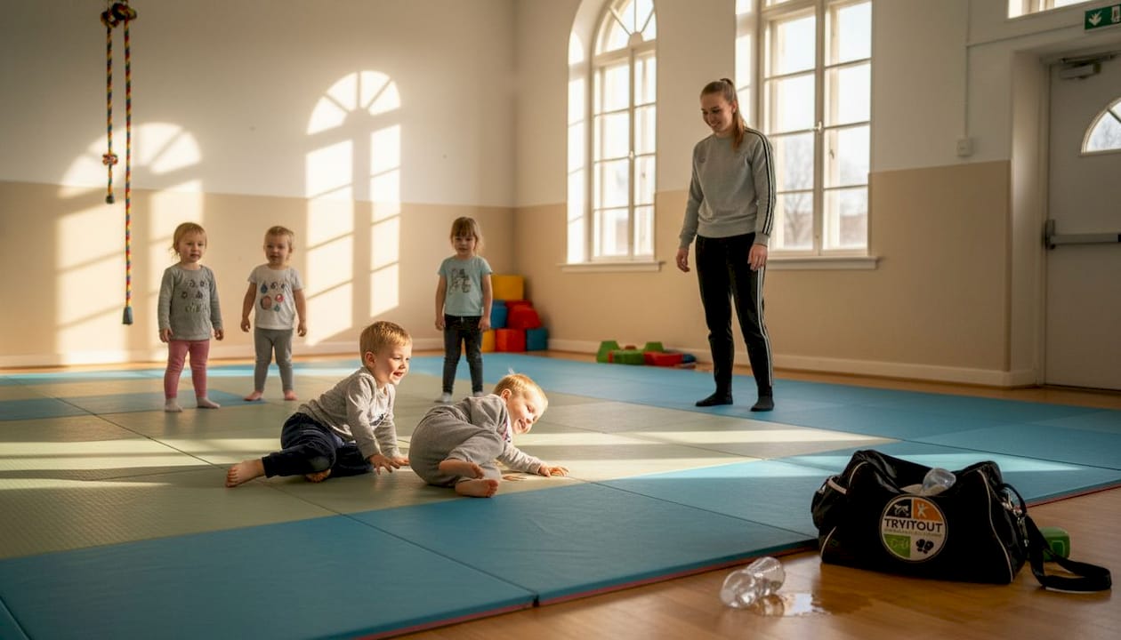Kleuters ontdekken spelenderwijs de gymzaal