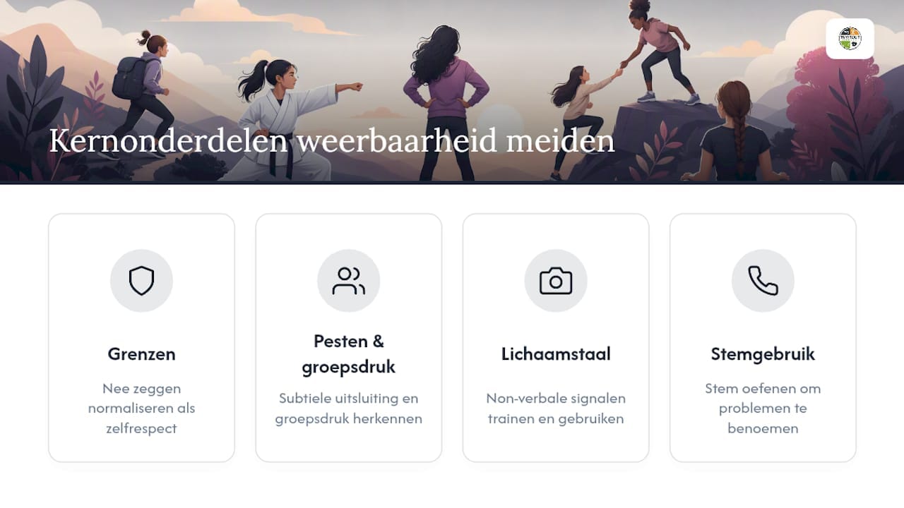 De vier pijlers van weerbaarheid speciaal voor meisjes
